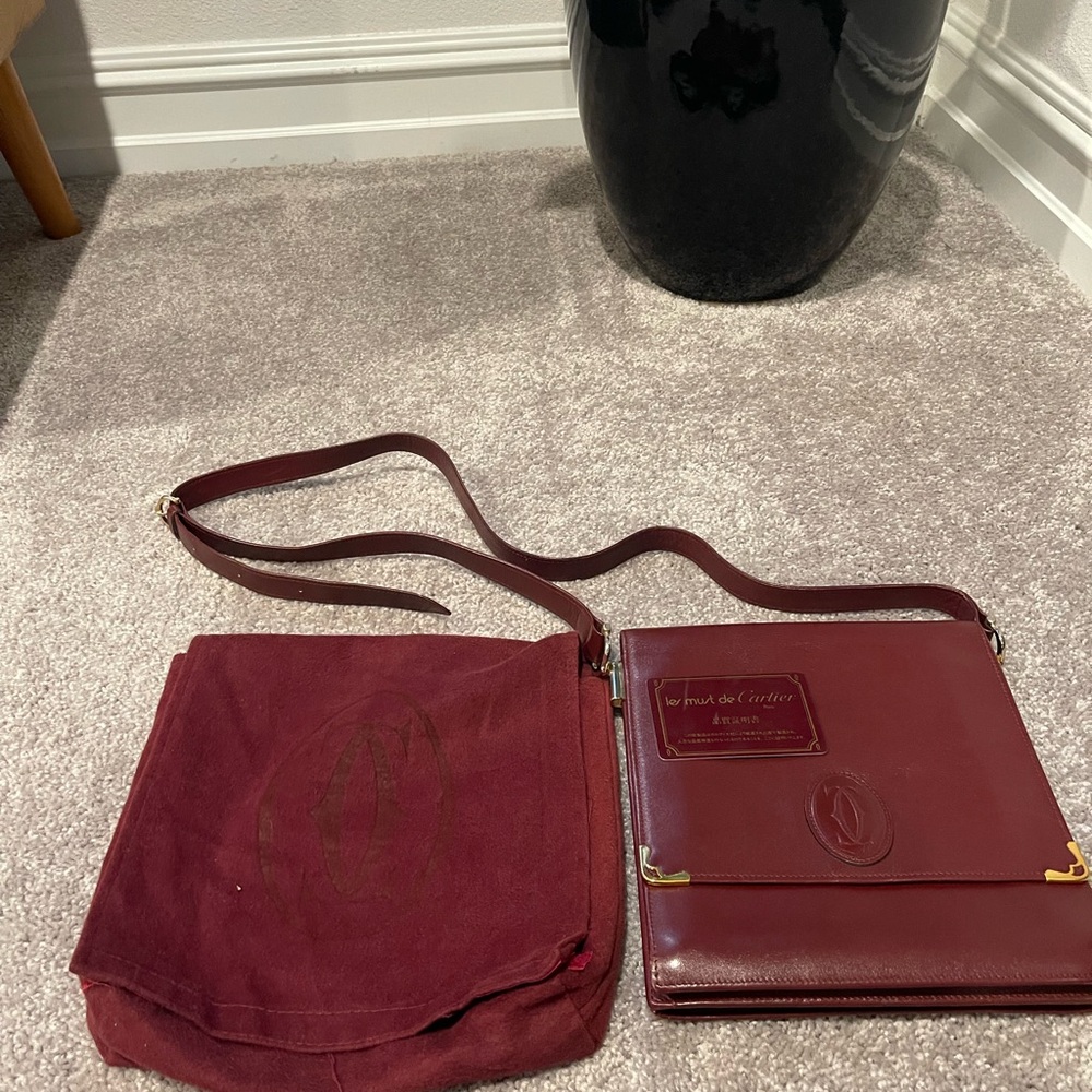 Cartier vintage shoulder bag